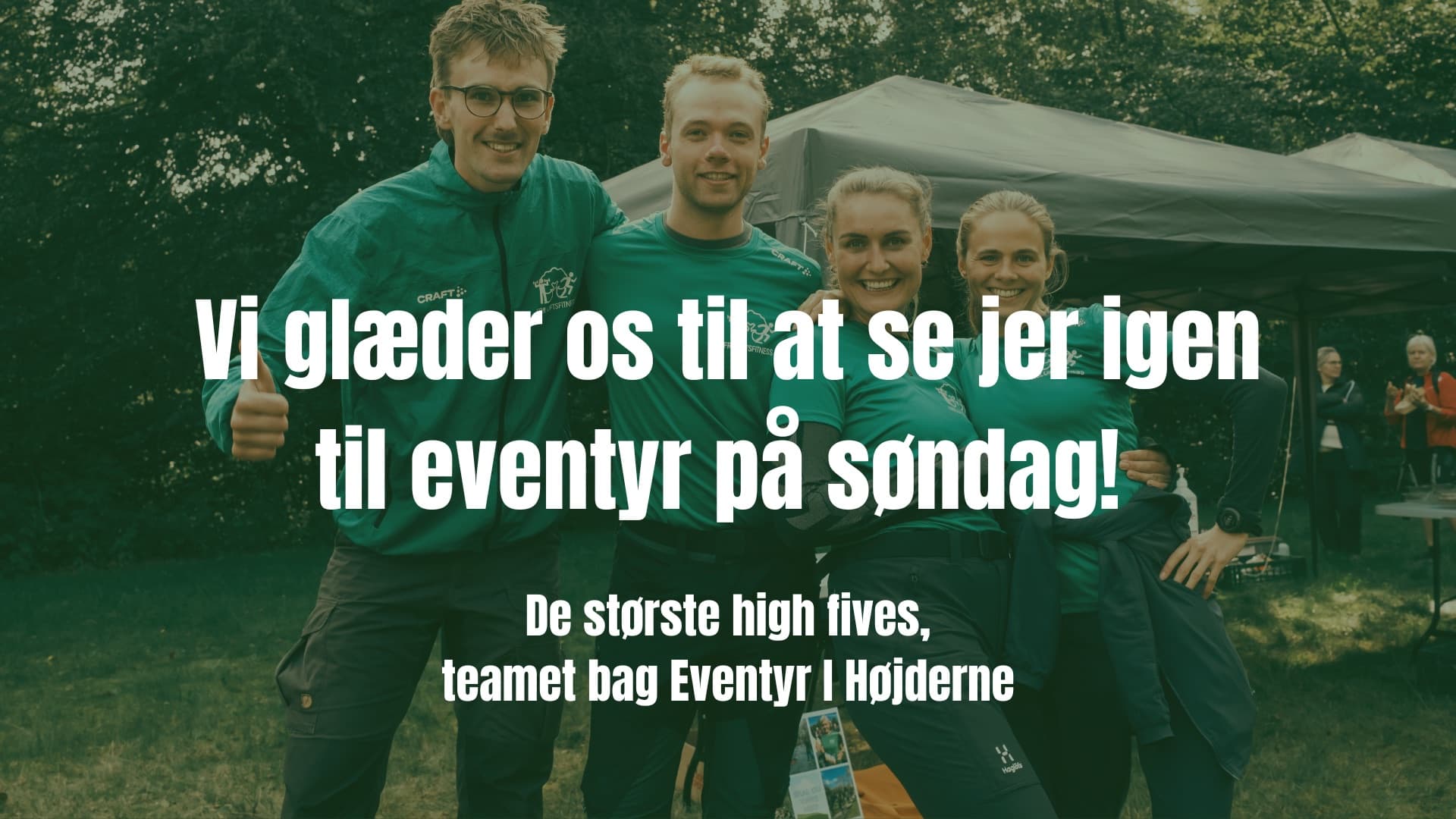 Vi glæder os til at se jer igen på søndag!